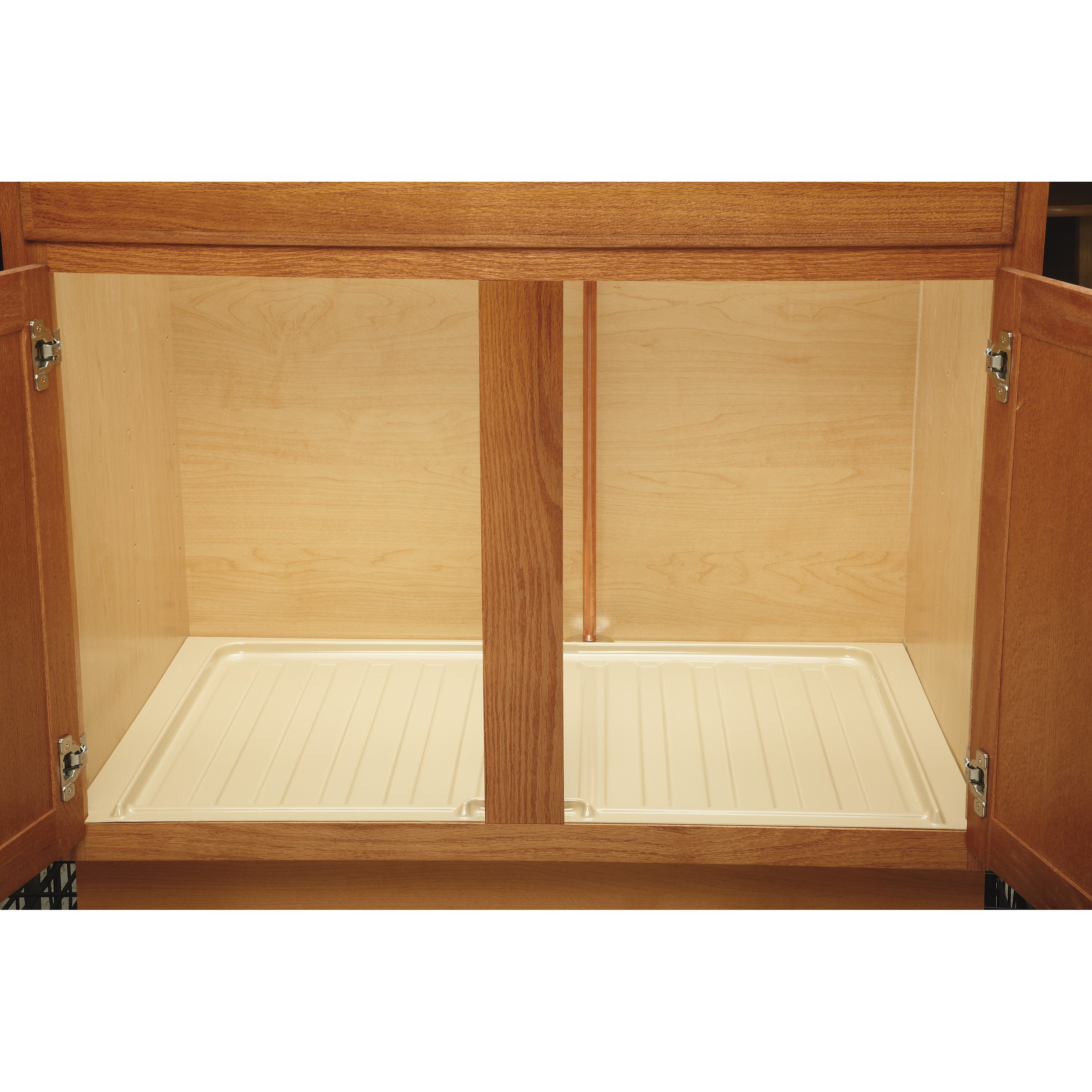 Small Almond Vanity Sink Base Drip Tray Almond  22.5 in (572 mm) W x 20.25 in (514 mm) D x 0.75 in (19 mm) H