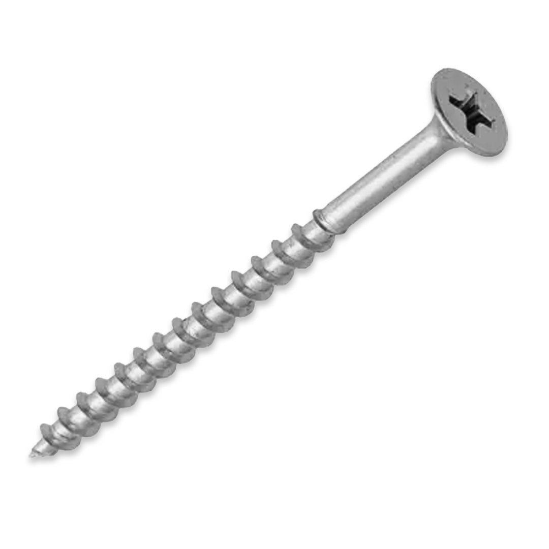 WOOD SCREWS IMEX PHILLIP FLAT HEAD WITH NIBS #8 1" TYPE 17 COARSE ZINC 10.000 BULK