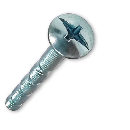 BREAK-AWAY MACHINE SCREWS 4MMX45MM TRUSS HEAD ZINC MILIMETRIC 100