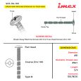 BREAK-AWAY MACHINE SCREWS 8x1-3/4 TRUSS HEAD SCREWS ZINC 100
