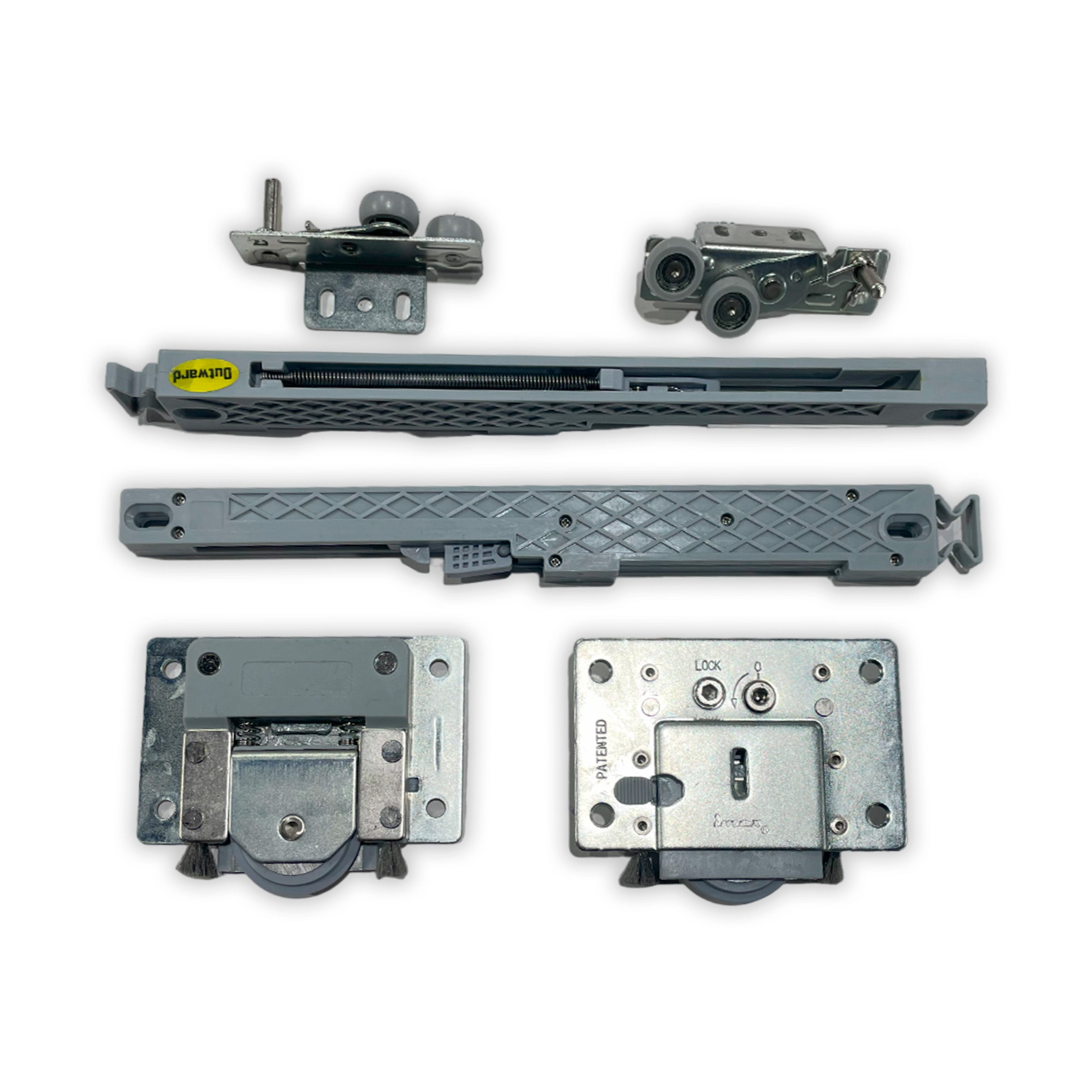 SLIDING DOOR SYSTEM KIT FOR 2 21MM 60KG