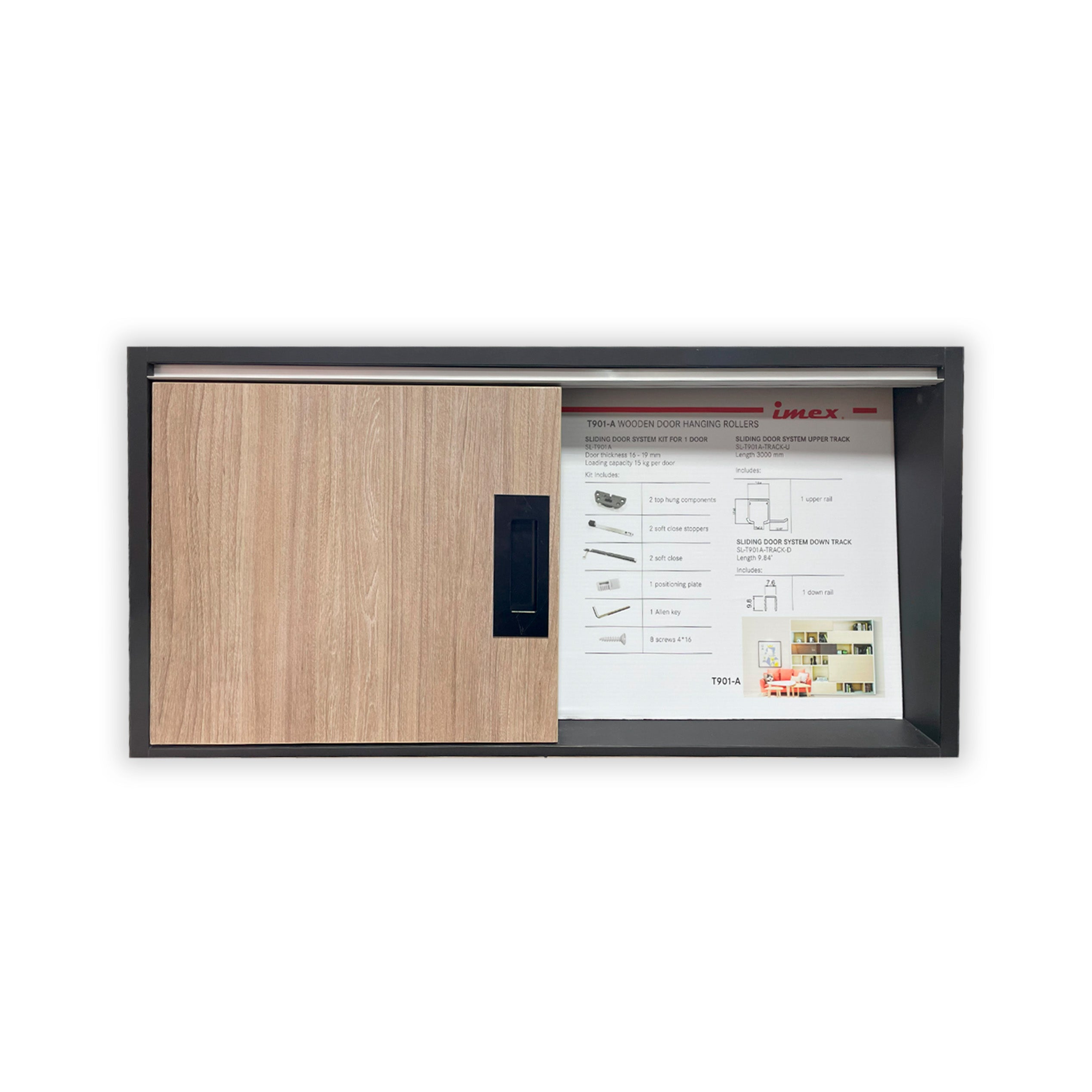 SLIDING DOOR SYSTEM KIT FOR 1 19MM 15KG