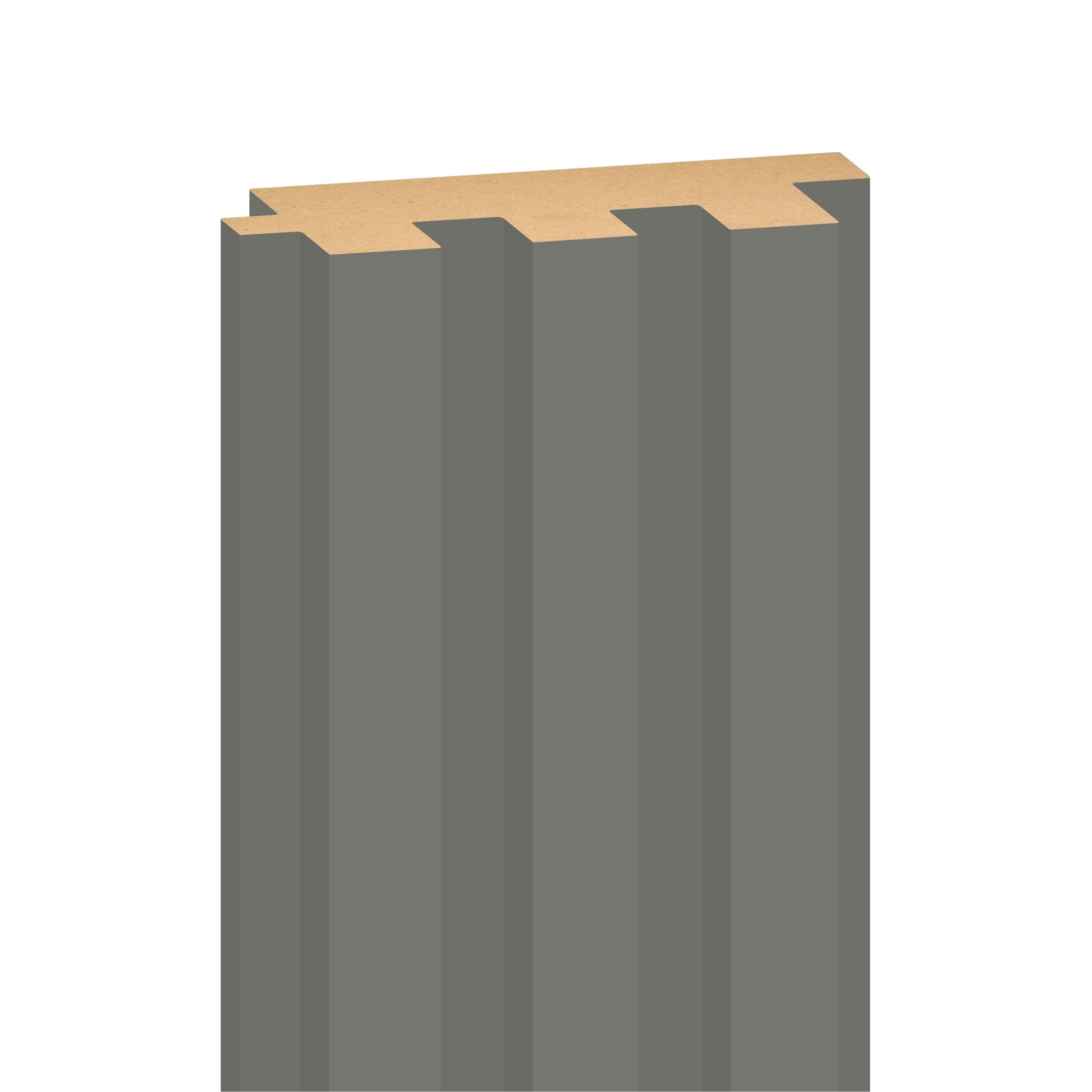 WOOD PANEL MATT SOFT TOUCH FIRTINA STORM GREY-726 5"x108" 18MM 3.5 SqFT  G2