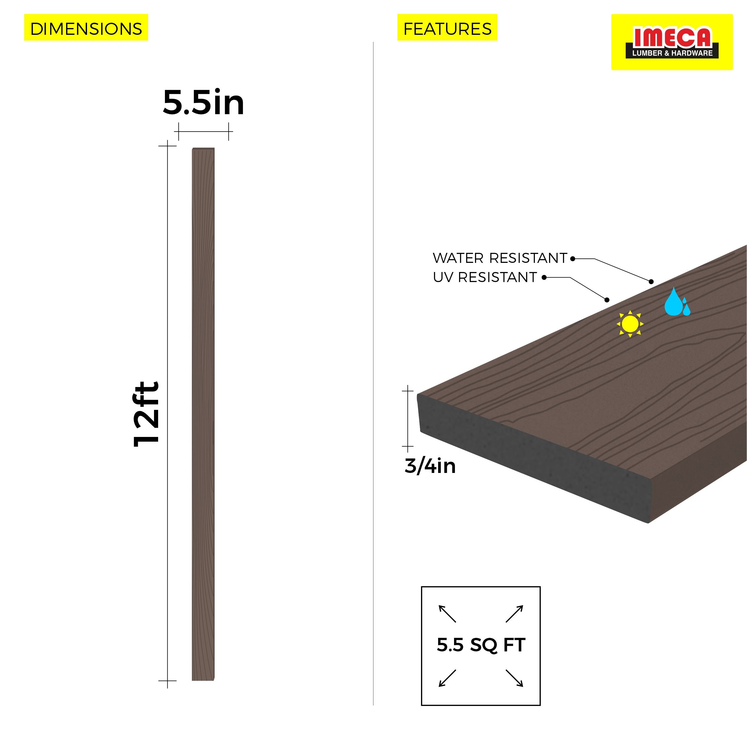 TRIM BOARDS 131G C15 LIGHT BROWN WOOD 12FT