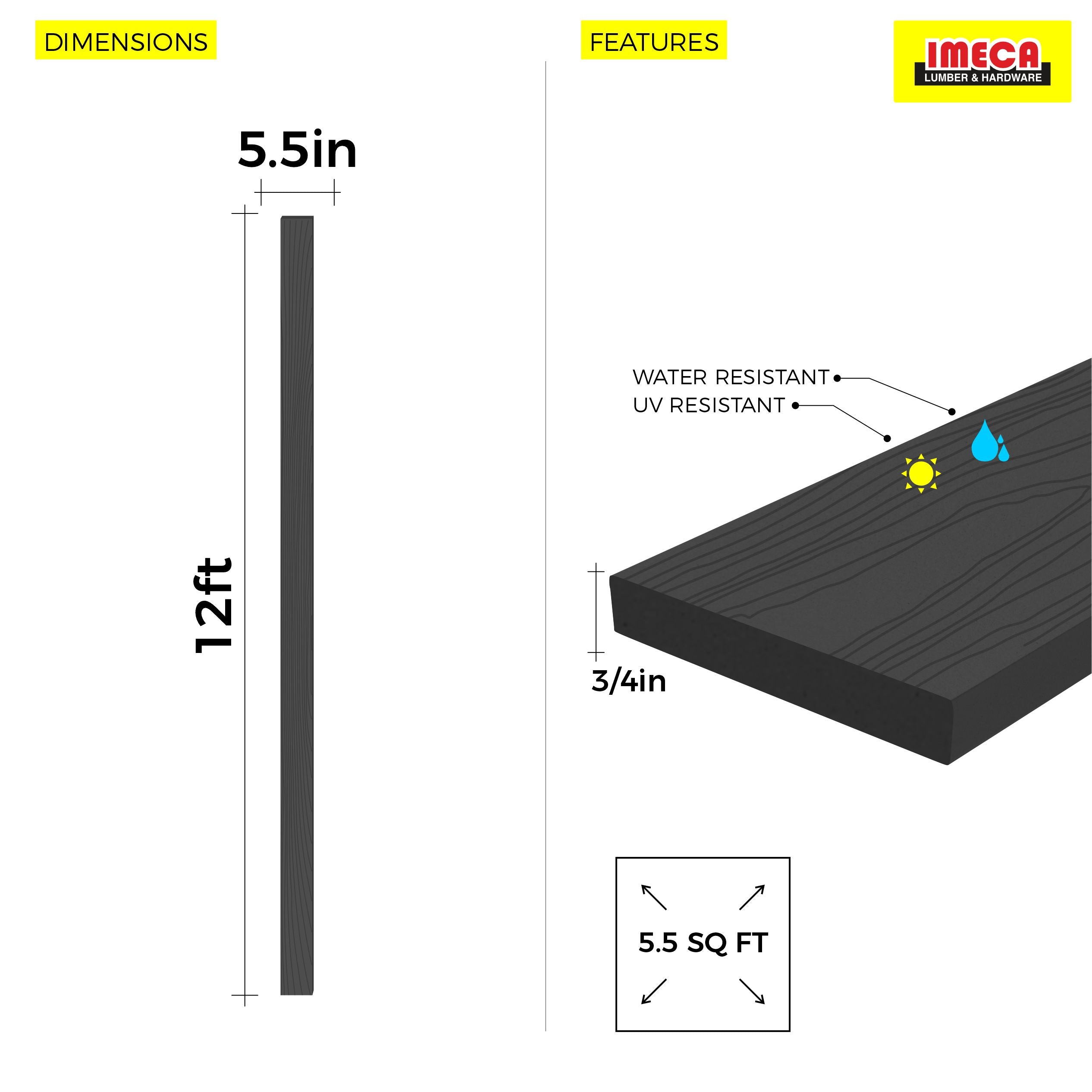 TRIM BOARDS 131G C06 12FT (CHOCOLATE)