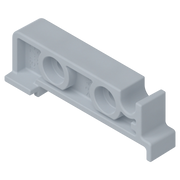 Rear mounting block for pull-out shelves for TANDEM drawer runners Natural Color