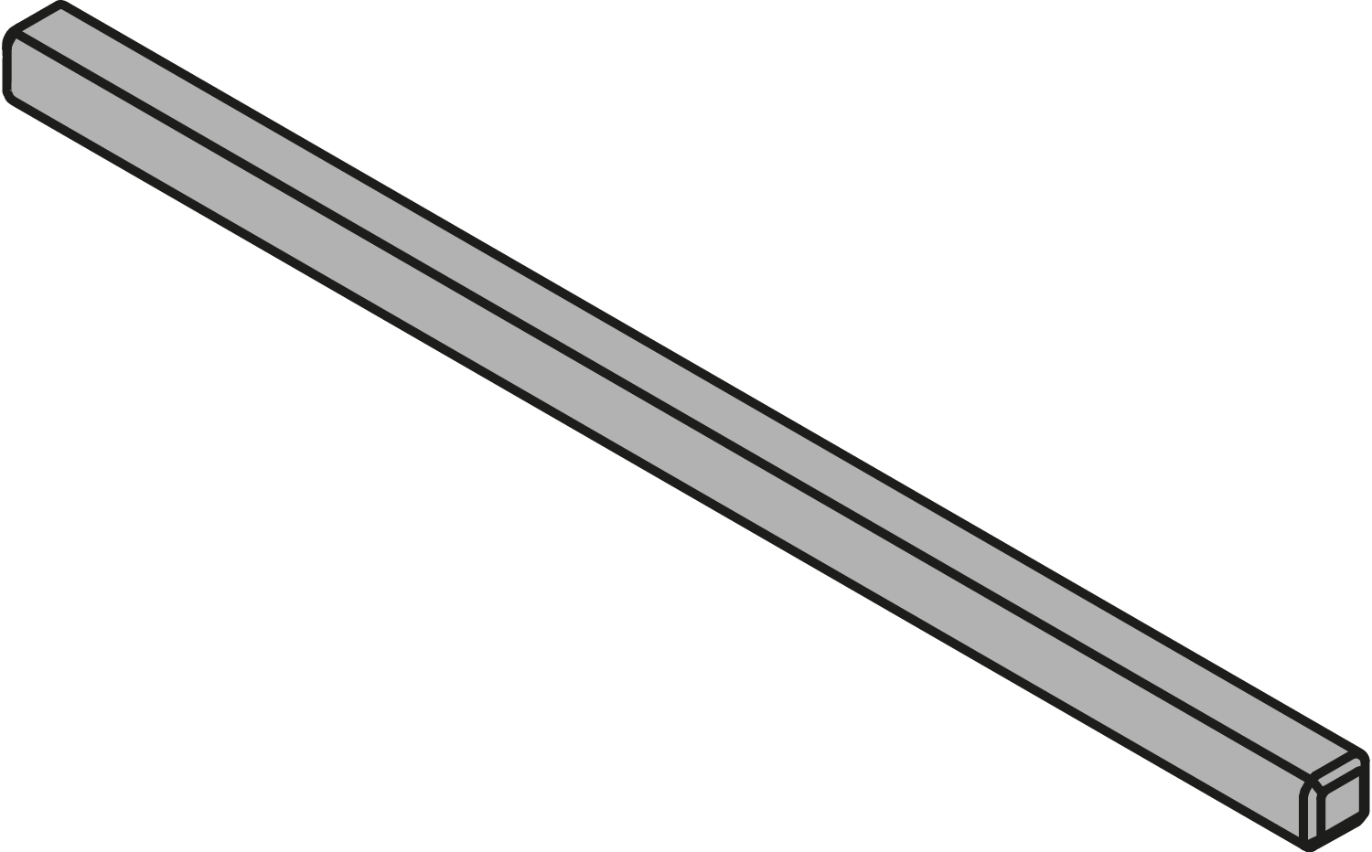TIP-ON BLUMOTION synchronization rod, special length+R7035 light gray