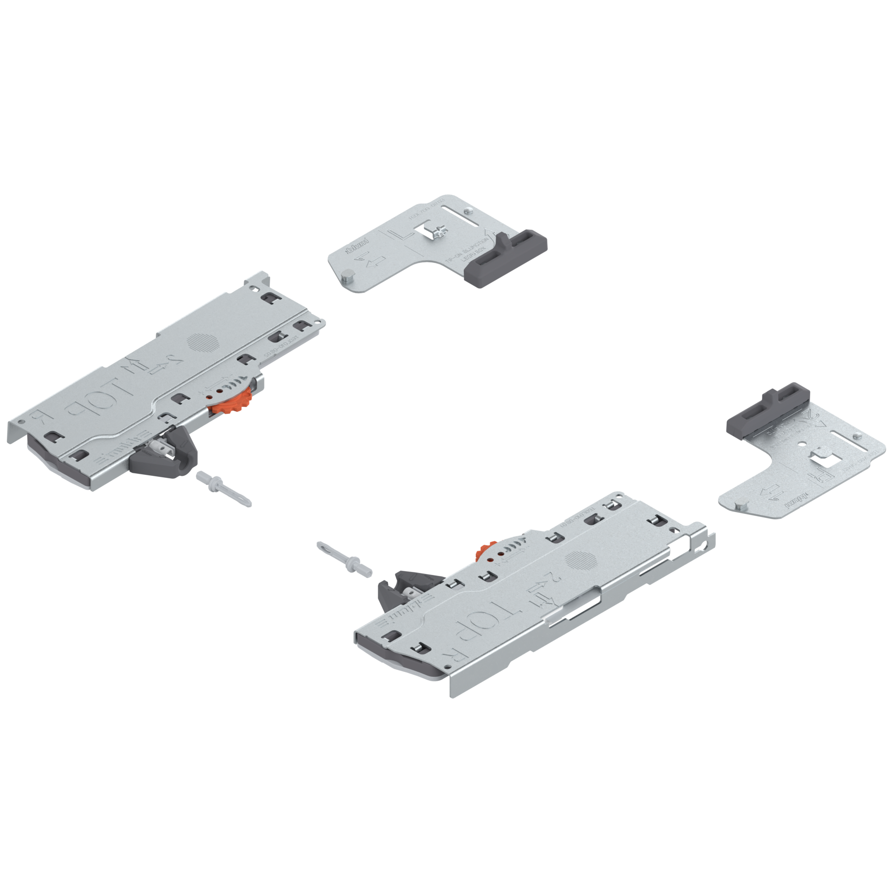 TIP-ON BLUMOTION for MOVENTO Ident S1 R7035 Light-Grey