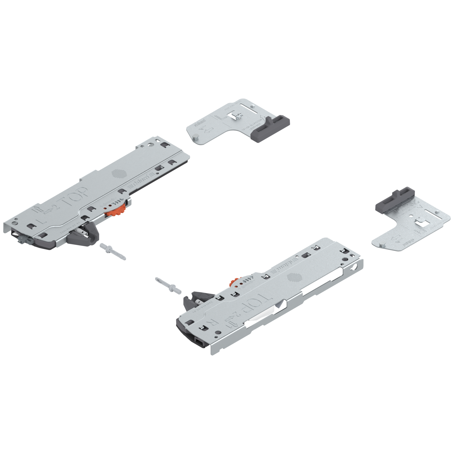 TIP-ON BLUMOTION for MOVENTO waste/recycle set Ident L5 Black