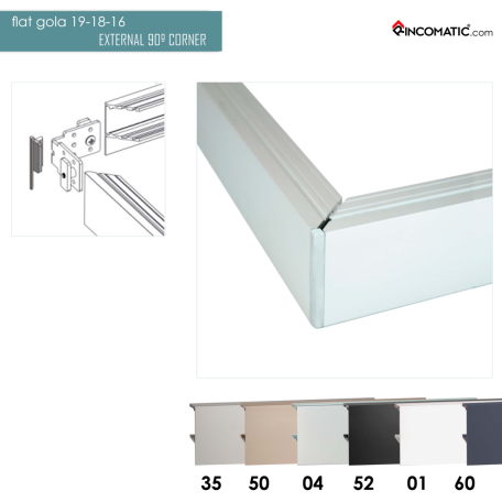 Ext Corner for Upper Flat Gola Matt Blac