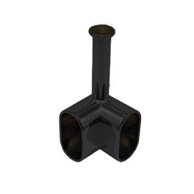 CORNER SUPPORT FOR OVAL CLOSET TUBE MATT BLACK