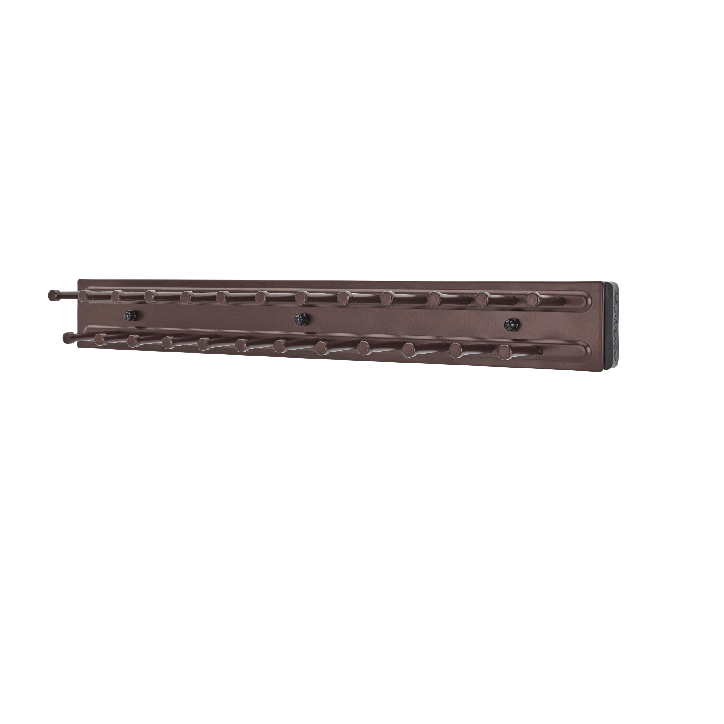 14 in Oil Rubbed Bronze Side mount Tie Rack Oil Rubbed Bronze  2.5 in (64 mm) W x 14 in (356 mm) D x 1.88 in (48 mm) H