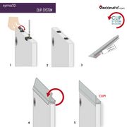 Syma14 Profile Handle Matt Inox Champagne 2670 mm (105 1/8 inches)