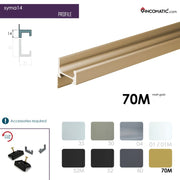 Syma14 Profile Handle Matt Gold 2670 mm (105 1/8 inches)