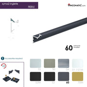 SYMA2  INGLETE PROFILE ANTHRACITE GREY 2670MM