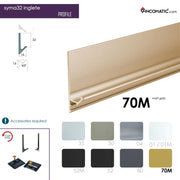 SYMA32 Inglete Profile Handle Matt Gold 2670 mm (105 1/8 inches)