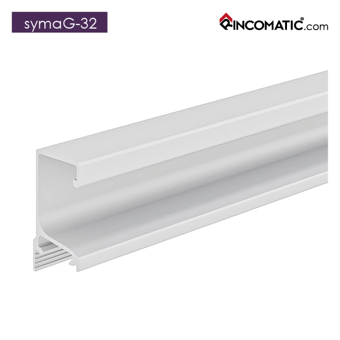 SYMAG 32 Profile Handle - Matt White - 2670 mm (105 1/8 inches)