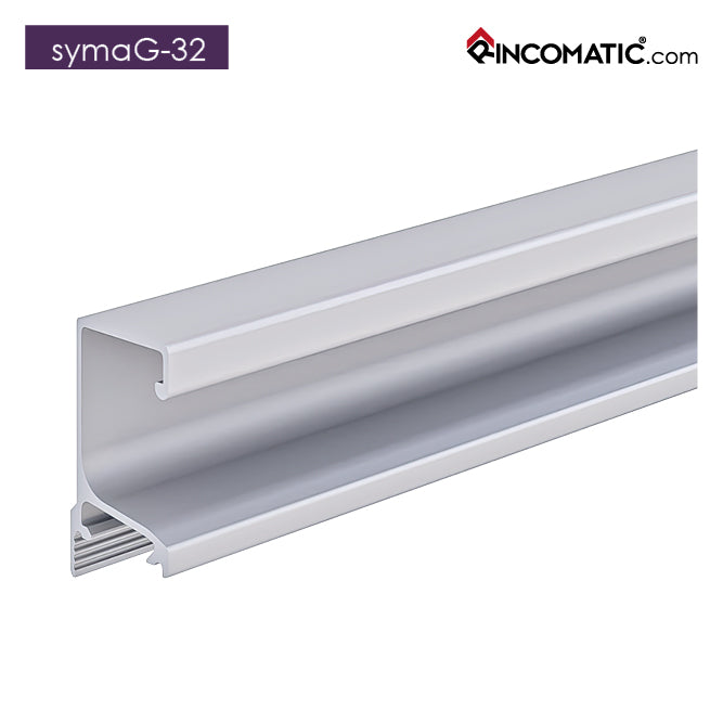 SYMAG 32 Profile Handle - Matt Silver - 2670 mm (105 1/8 inches)