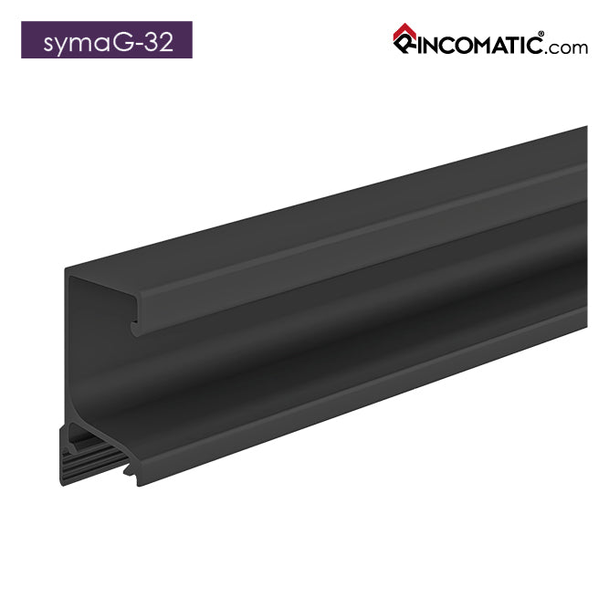 SYMAG 32 Profile Handle - Matt Black anod. - 2670 mm (105 1/8 inches)