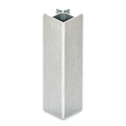 90° ROUNDED SHAPE CORNER FOR H150 TOE KICKS NATURAL ANODIZED BRUSHED