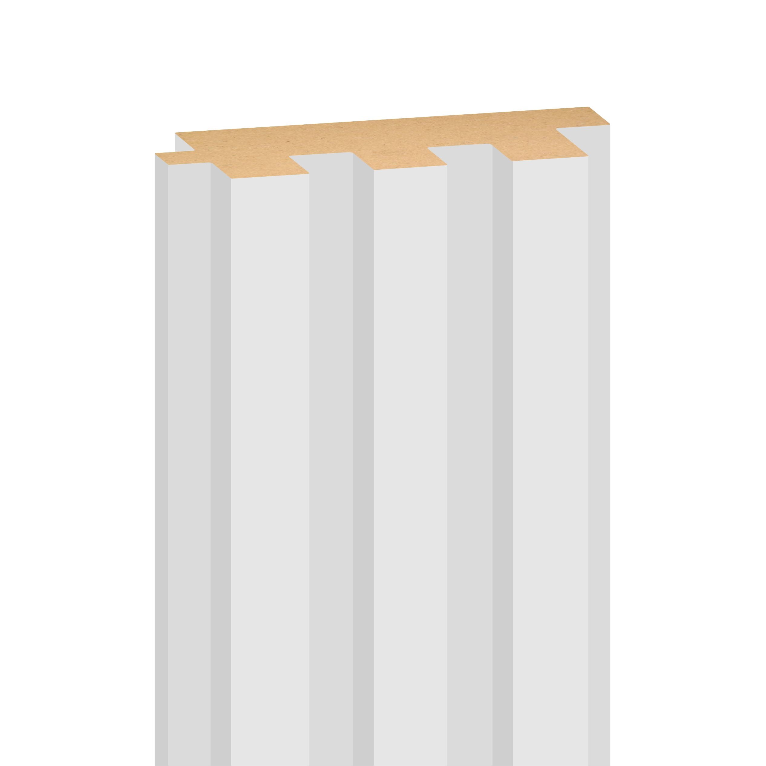 WOOD PANEL MATT SOFT TOUCH WHITE-734 5"x108" 18MM 3.5 SqFT  G2