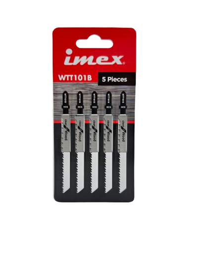 5-Piece Jig Saw Blade Set for Fast Wood Cutting ? IMEX Power Tools