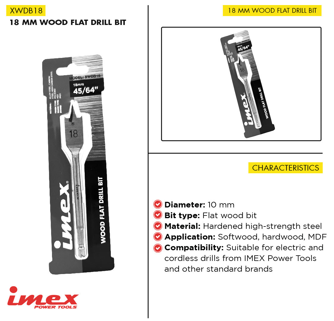 Wood Flat Drill Bi