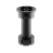 ADJUSTABLE LEG SET VOLPATO H100MM TO 130MM - SET OF 4 LEGS, OVAL BASES AND CLIPS FOR EXTRUDED AND WODDEN TOE KICK