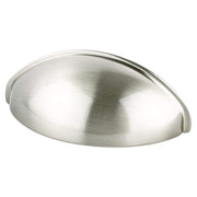 Transitional Advantage Three 64mm CC Brushed Nickel Cup Pull