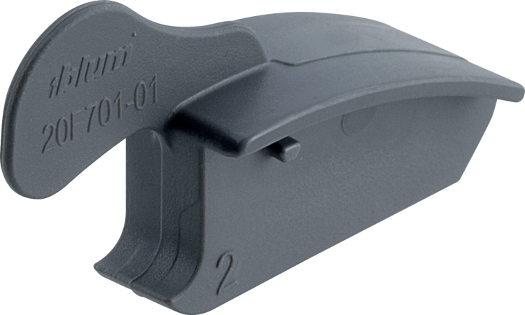 AVENTOS HF accessories Restriction clip 83Â° Deep Grey