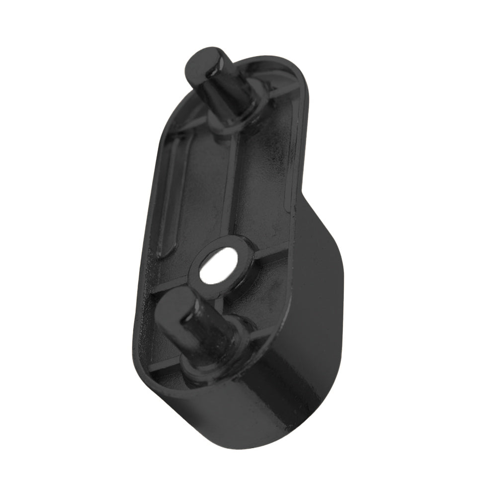 Oval Tube Support 5mm with Dowels 250 x Bag MATT BLACK