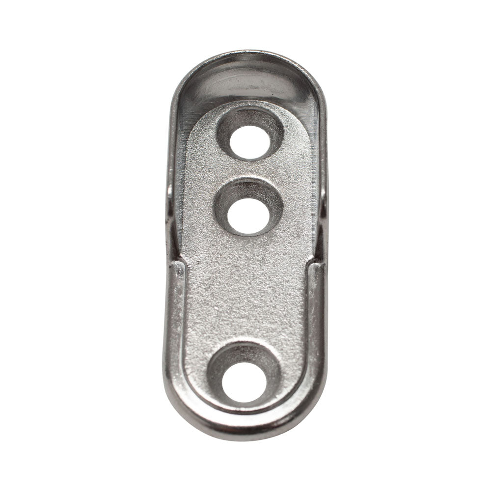 Oval Tube Support No Dowels Chrome 250 x Bag