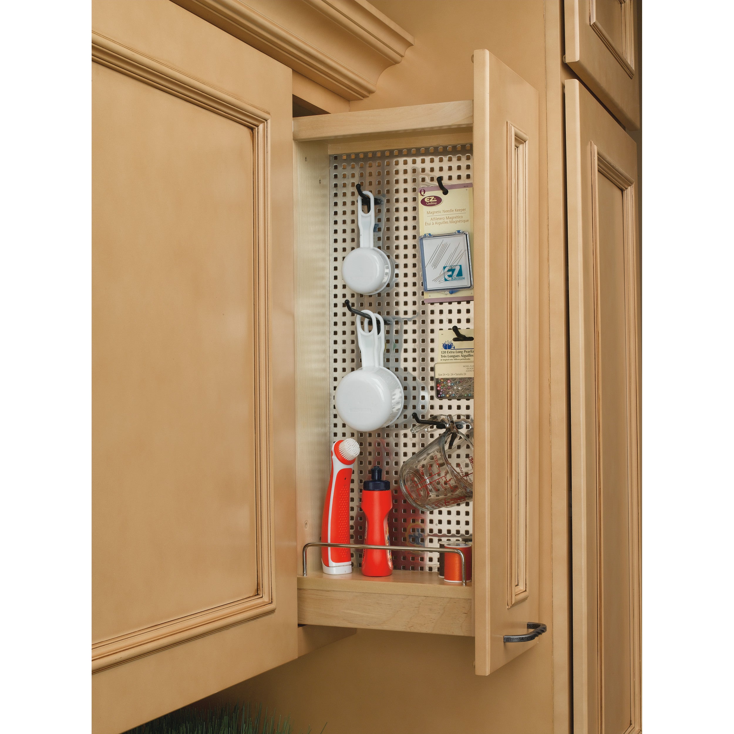 5 in Base Cabinet Stainless Steel Organizer Natural  5 in (127 mm) W x 10.75 in (273 mm) D x 26.25 in (667 mm) H
