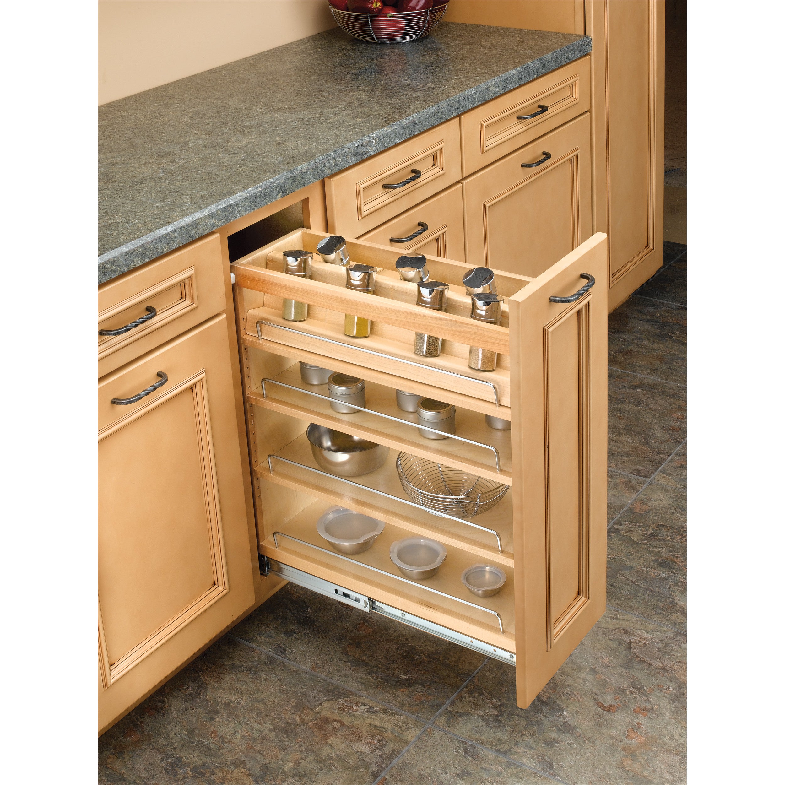 5 in Spice Rack Insert for 448-BCBBSC-5C Natural  7 in (178 mm) W x 19.44 in (494 mm) D x 4.87 in (124 mm) H