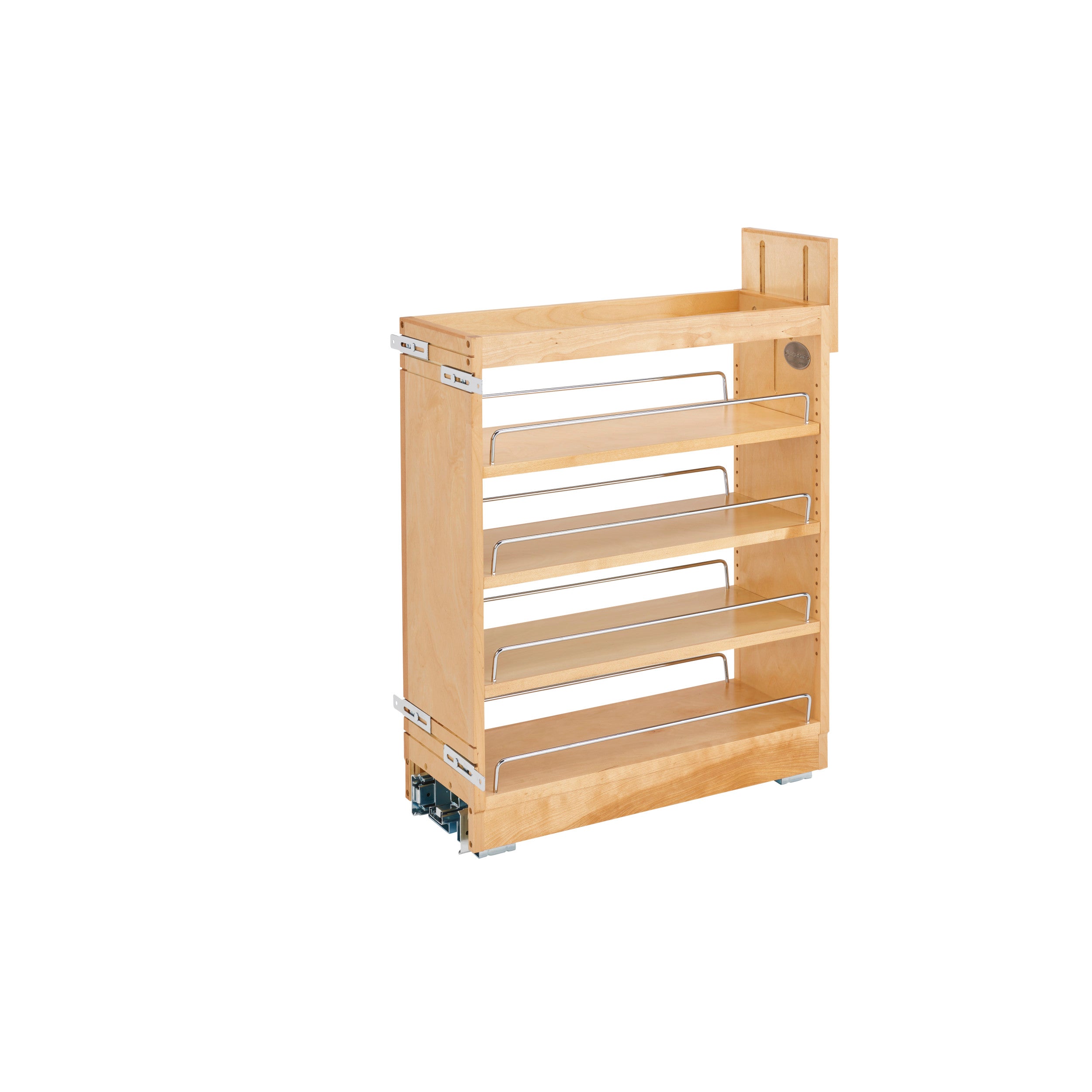 8 in Base Cabinet Organizer Soft-Close Natural  8 in (203 mm) W x 21.65 in (550 mm) D x 25.5 in (648 mm) H