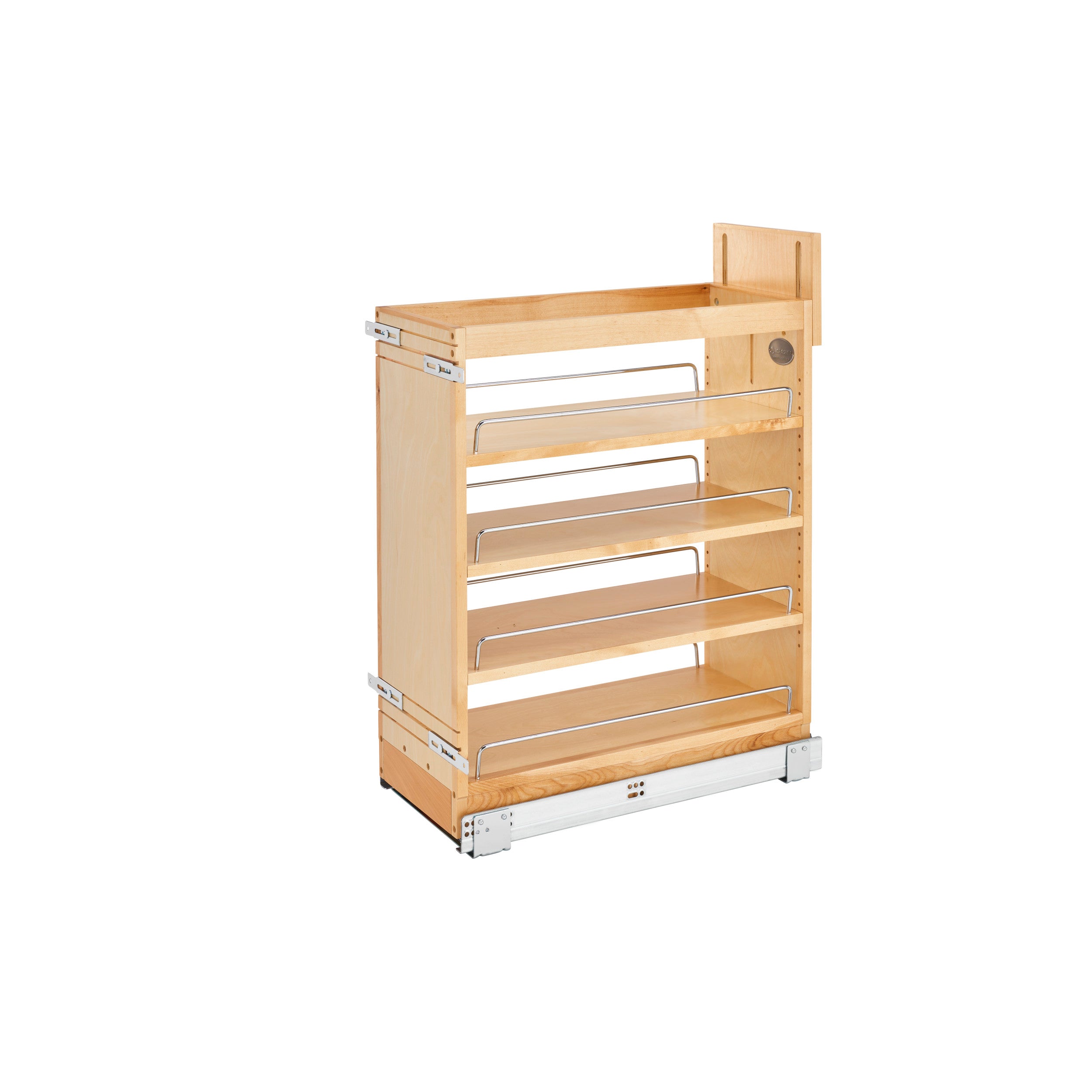 9 in Base Cabinet Organizer Soft-Close Natural  10.25 in (260 mm) W x 21.63 in (549 mm) D x 25.5 in (648 mm) H