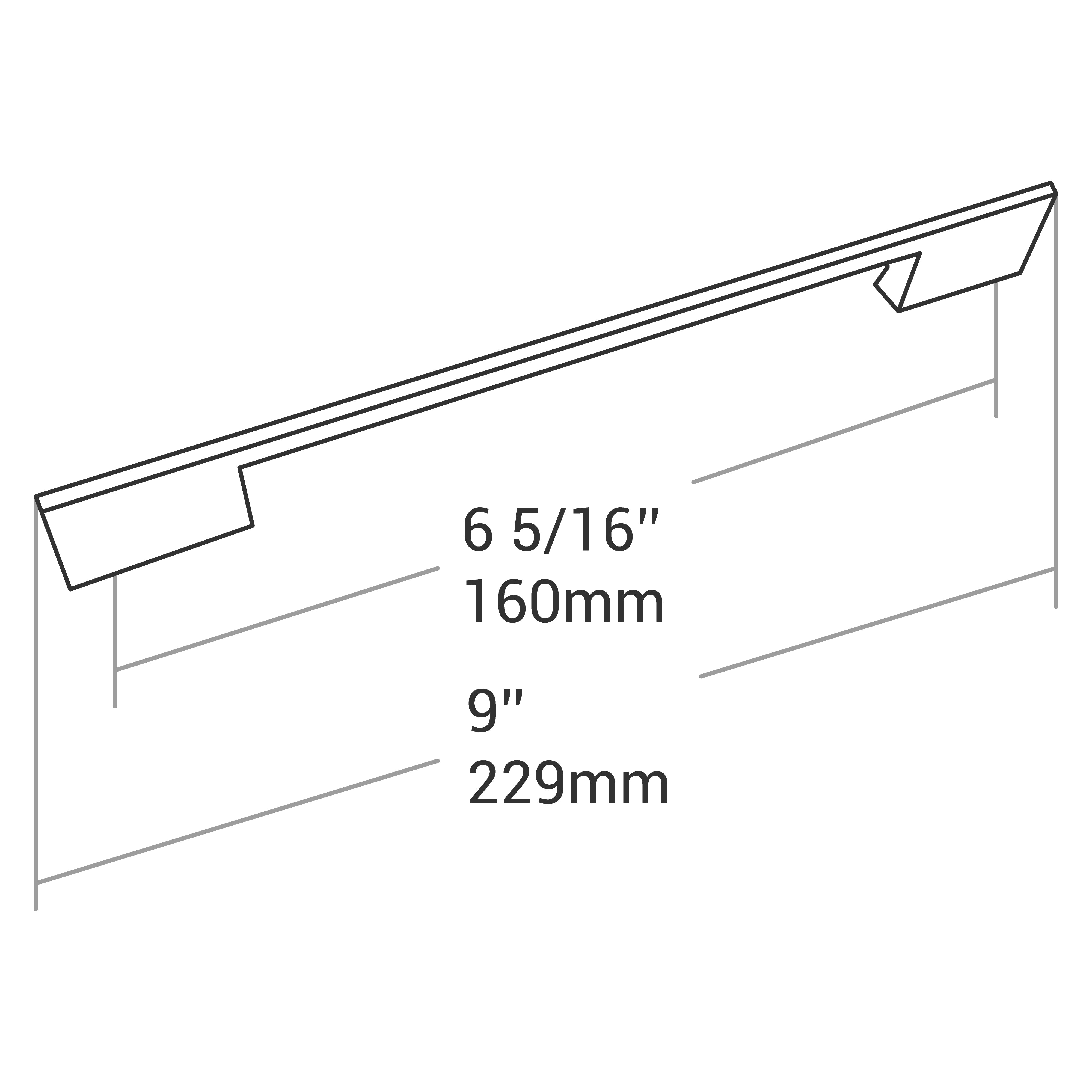 HANDLE BRUSHED NICKEL 160MM