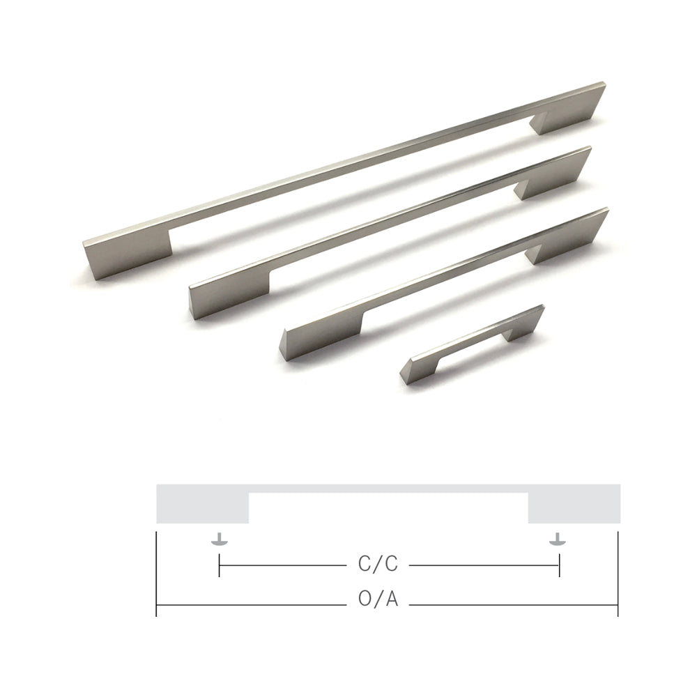 HANDLE BRUSHED NICKEL 64MM