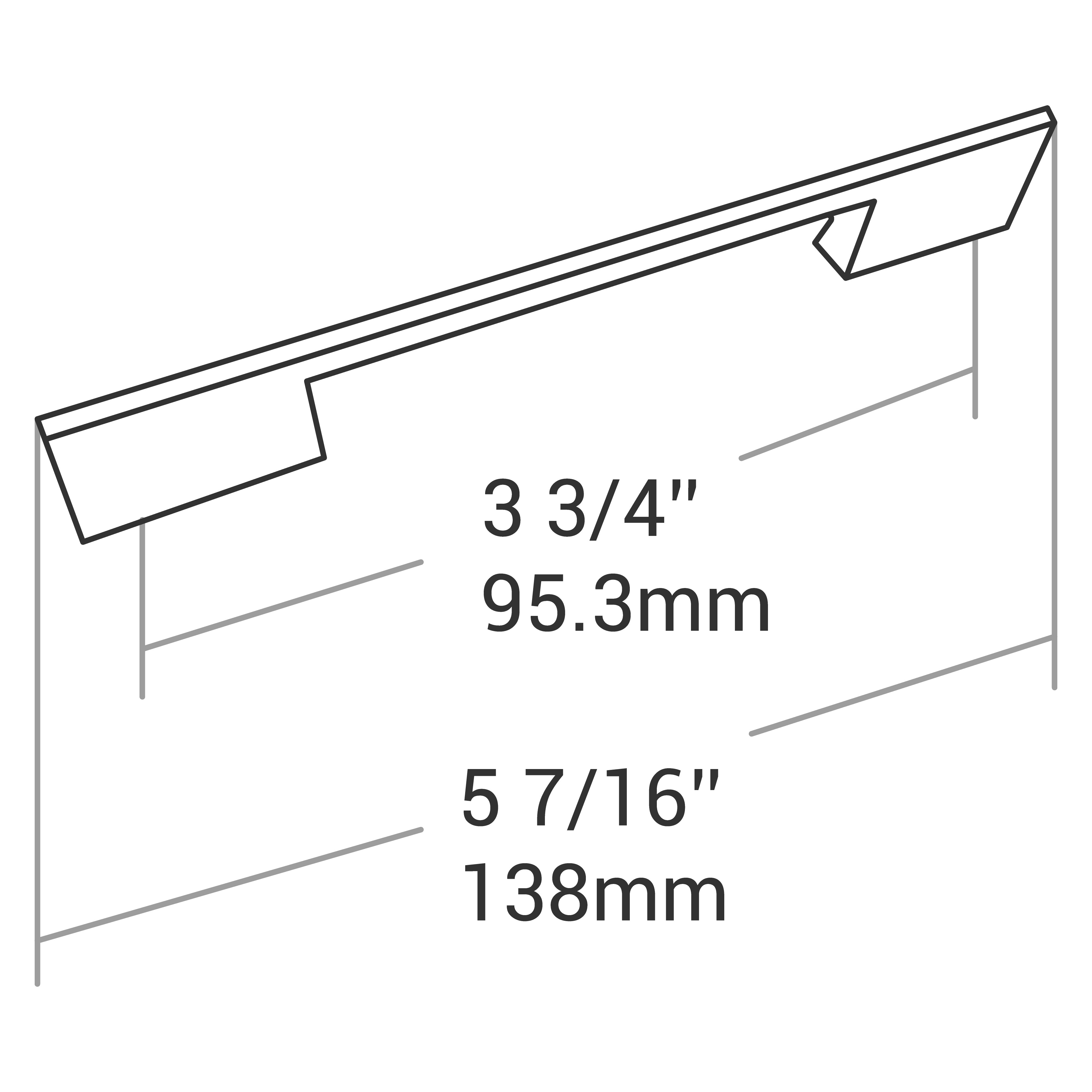 HANDLE BRUSHED NICKEL 96MM