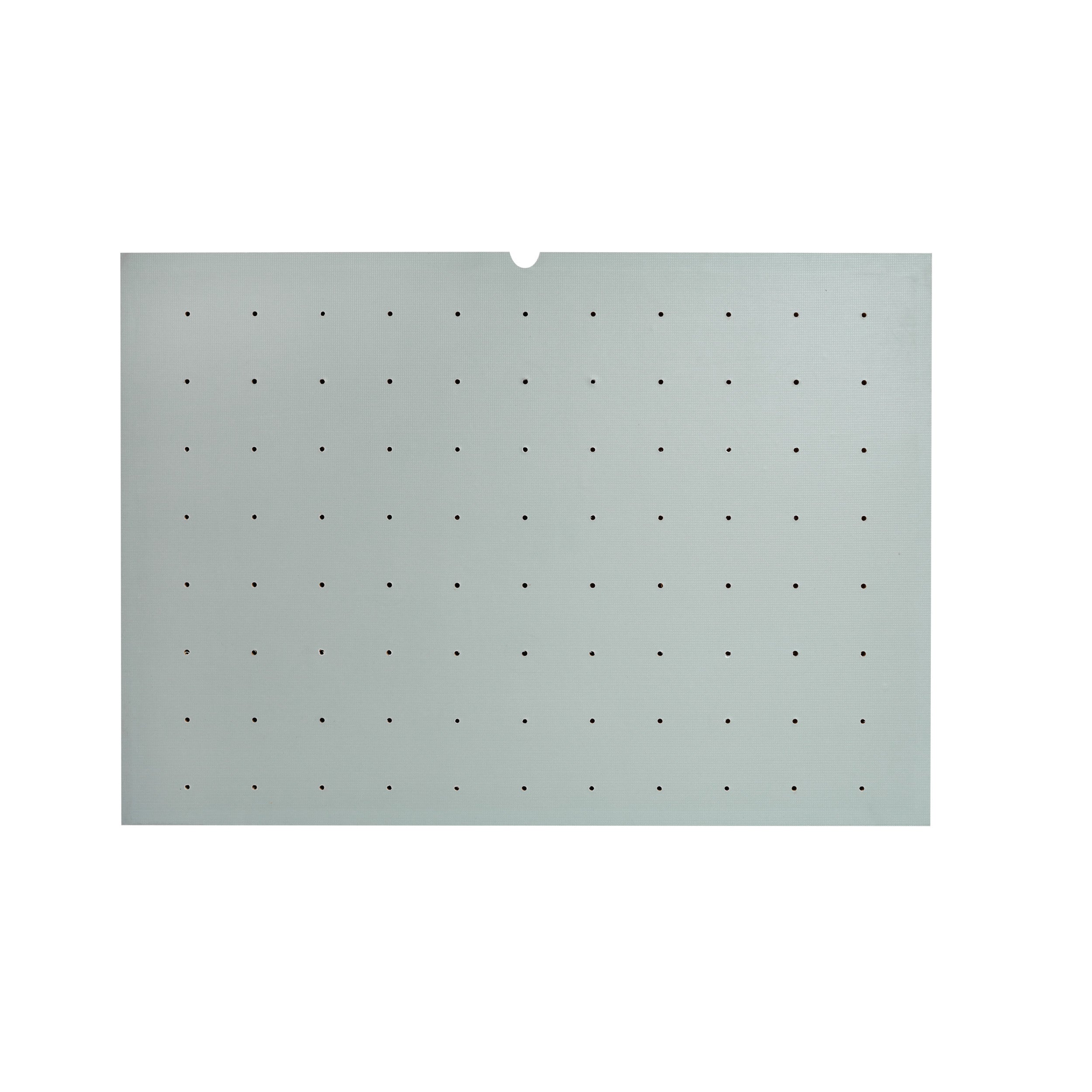 Gray 39 x 21 Wood Peg Board Gray  39.13 in (994 mm) W x 21.25 in (540 mm) D x 0.63 in (16 mm) H