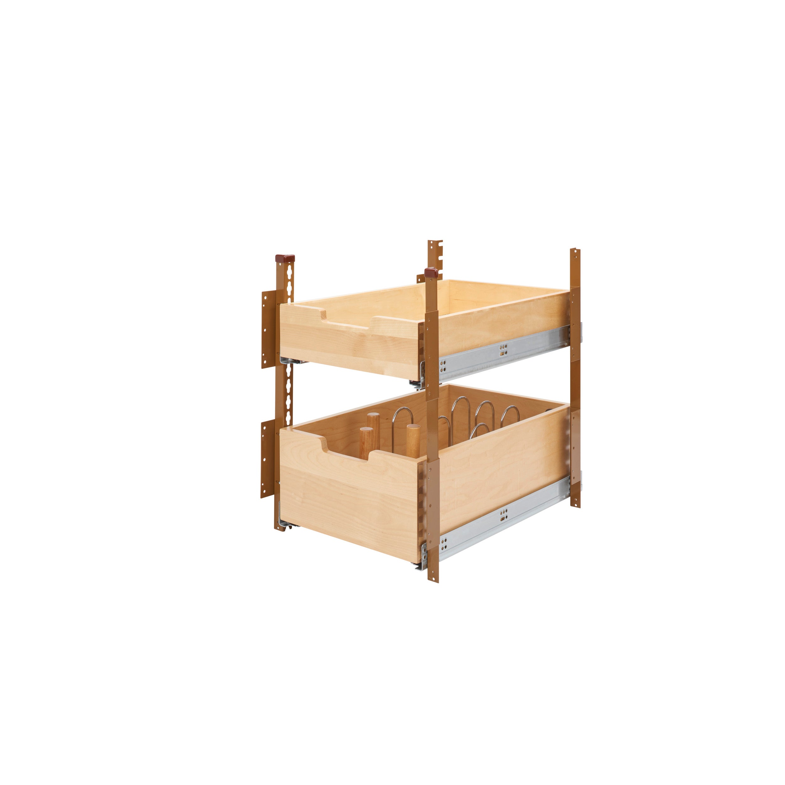 Base Cabinet Pull Out Wood Drawer Pilaster System