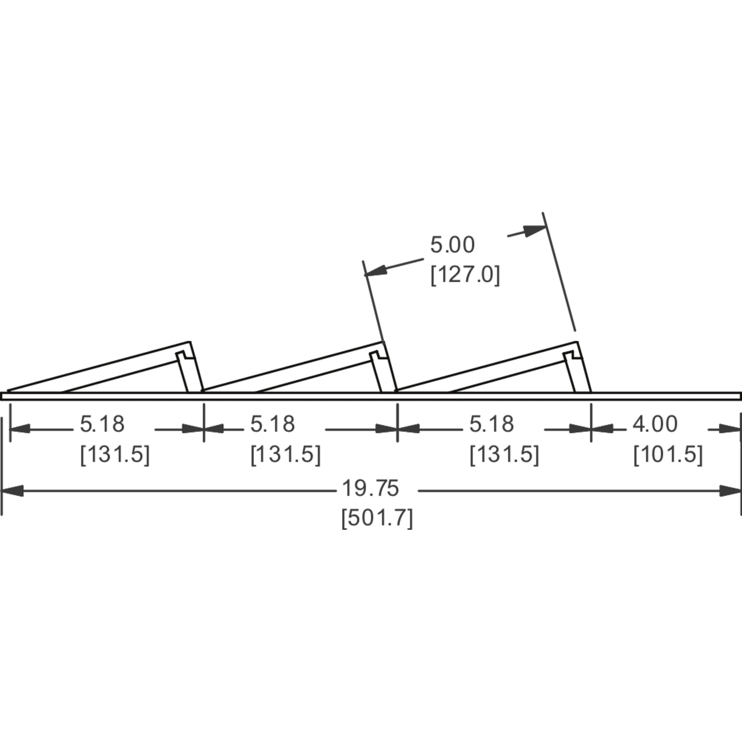 16 in Wood Spice Drawer Insert Natural  16 in (406 mm) W x 19.75 in (502 mm) D x 1.55 in (39 mm) H