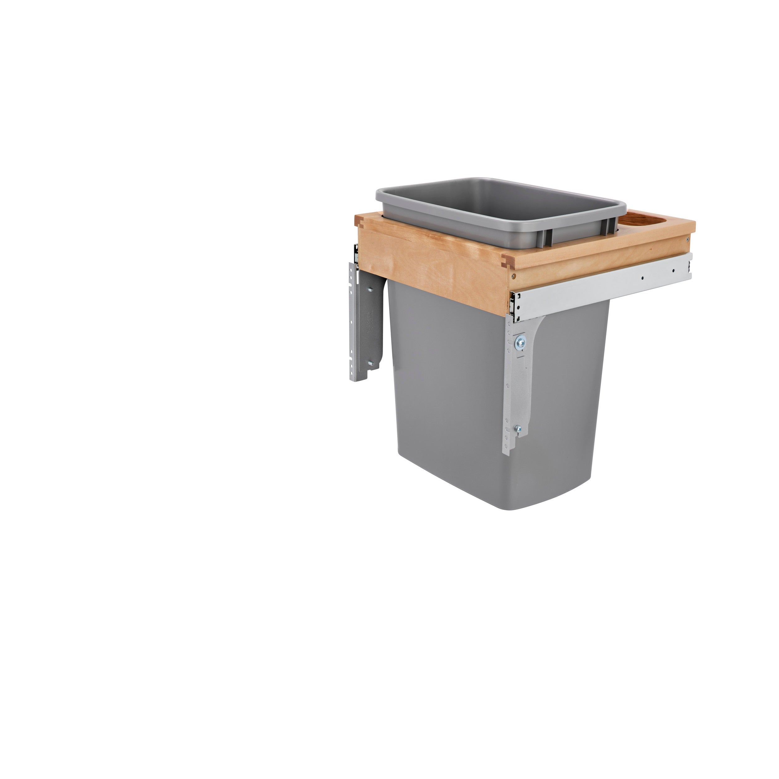 35 Qrt Top mount Waste Container (1-1/2" faceframe) Natural  15 in (381 mm) W x 16.25 in (413 mm) D x 18 in (457 mm) H