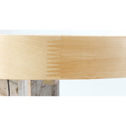 28 in Wood Kidney Lazy Susan Shelf Only Natural  28 in (711 mm) W x 28 in (711 mm) D x 1.63 in (41 mm) H