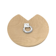 32 in Wood Kidney Lazy Susan w/Swivel Bearing Natural  32 in (813 mm) W x 32 in (813 mm) D x 2.38 in (60 mm) H