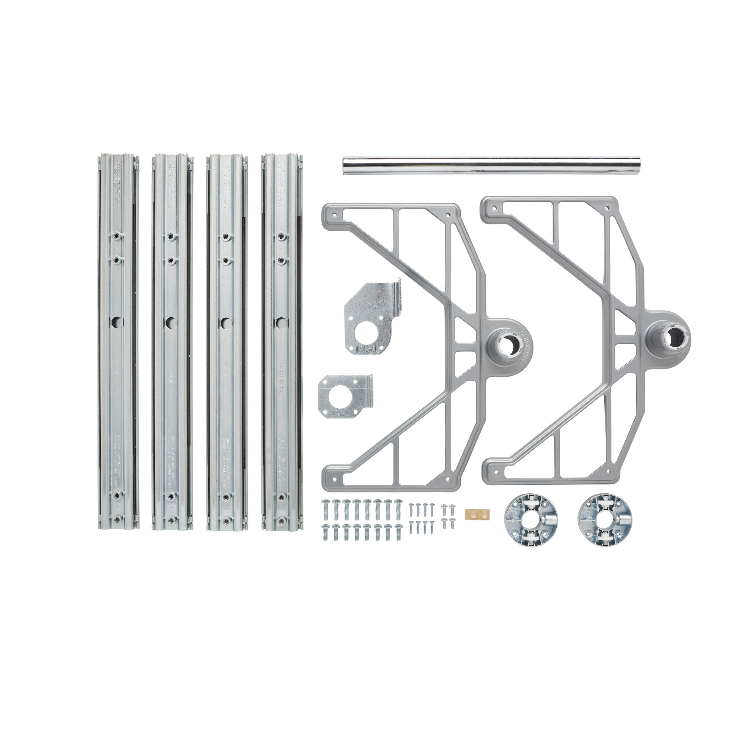 35 in Wood Half Moon Lazy Susans 2-Tier Natural  15 in (381 mm) W x 35 in (889 mm) D x 18 in (457 mm) H