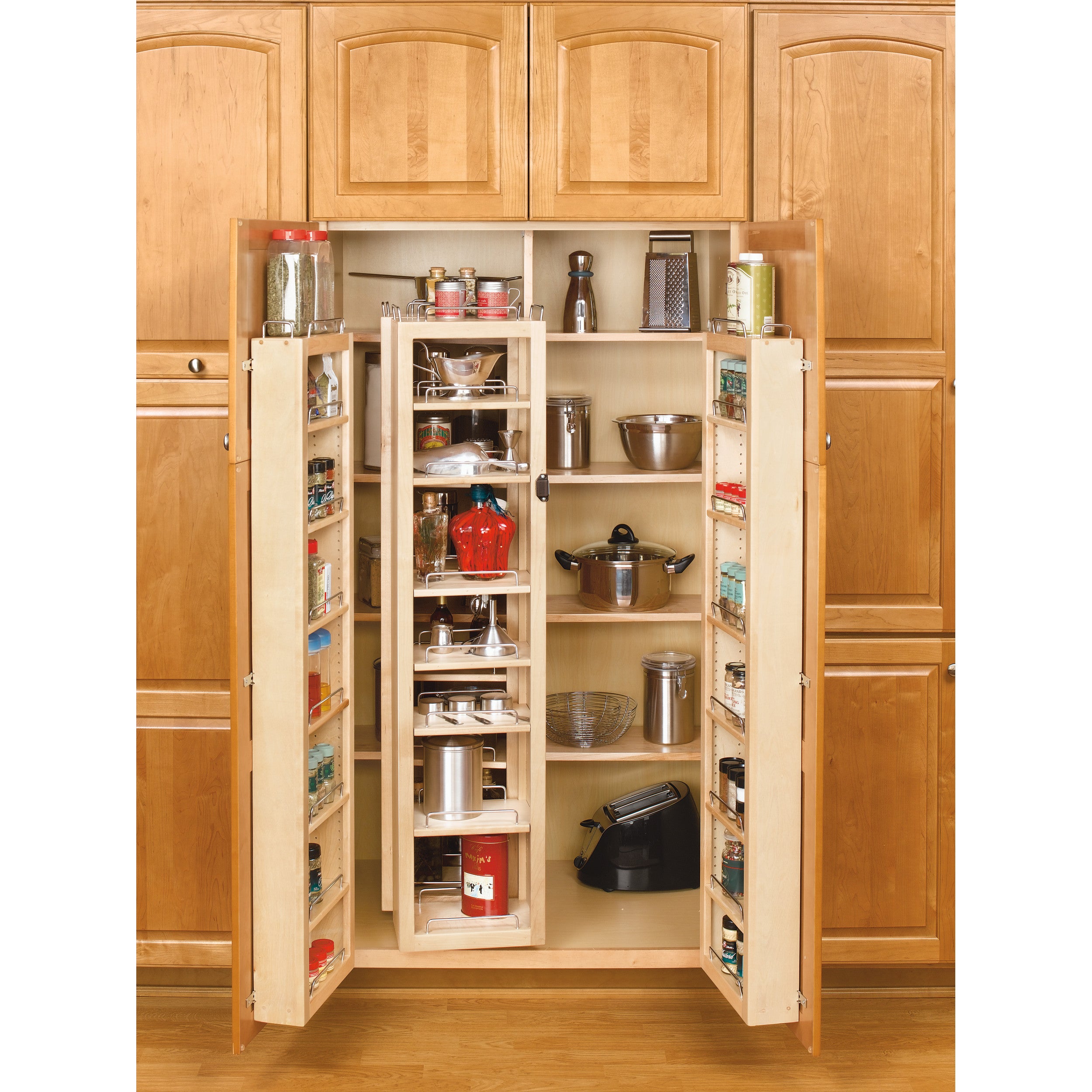 57 in Swing Out Pantry Kit Natural  12 in (305 mm) W x 7.5 in (191 mm) D x 57 in (1448 mm) H