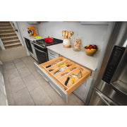 24 in Shallow Wood Utility Tray Insert Natural  24 in (610 mm) W x 22 in (559 mm) D x 2.38 in (60 mm) H