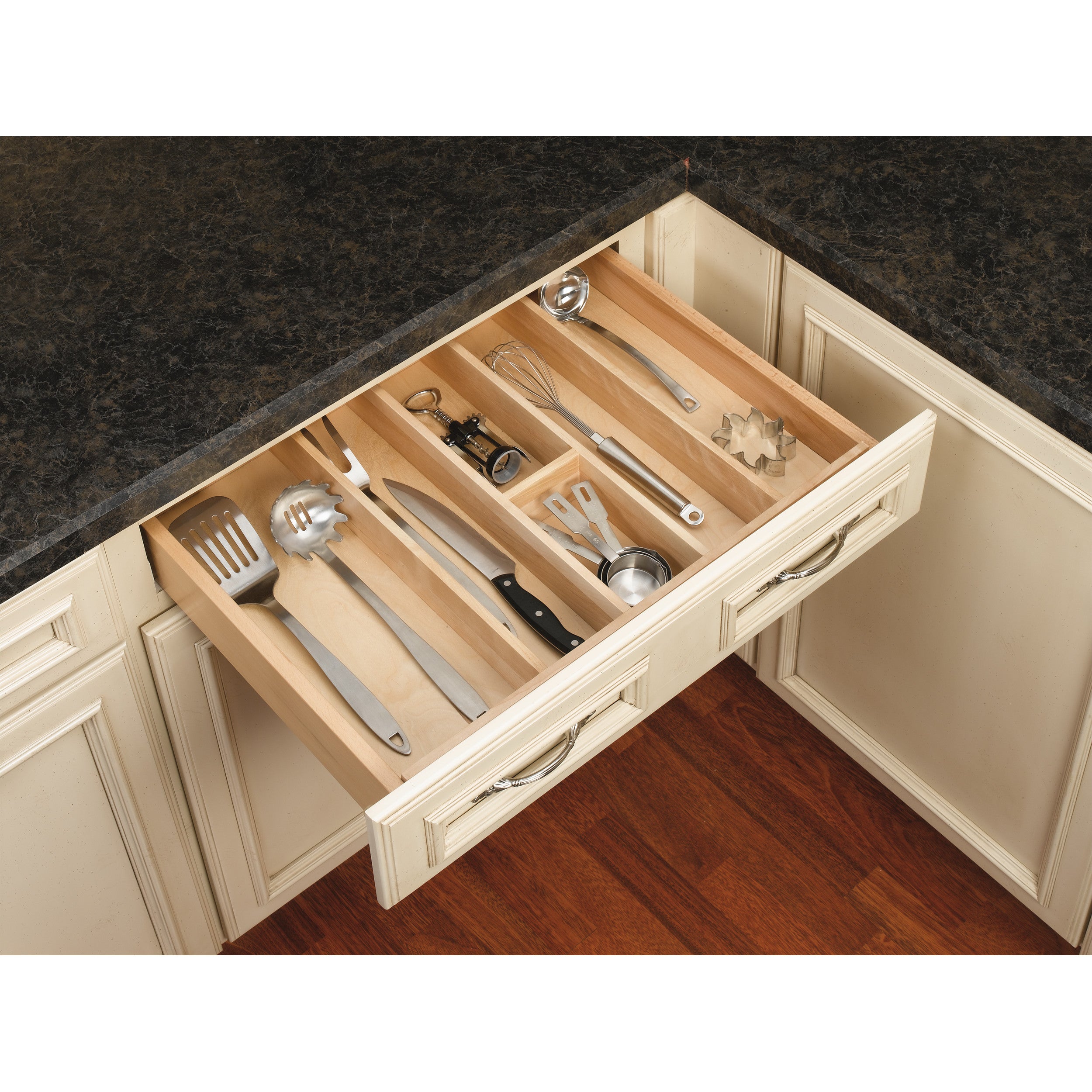 24 in Tall Wood Utility Tray Insert Natural  24 in (610 mm) W x 22 in (559 mm) D x 2.88 in (73 mm) H