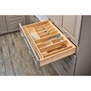 33 in Combo Utility/Cutlery Tray Insert Natural  33.13 in (842 mm) W x 22 in (559 mm) D x 2.88 in (73 mm) H